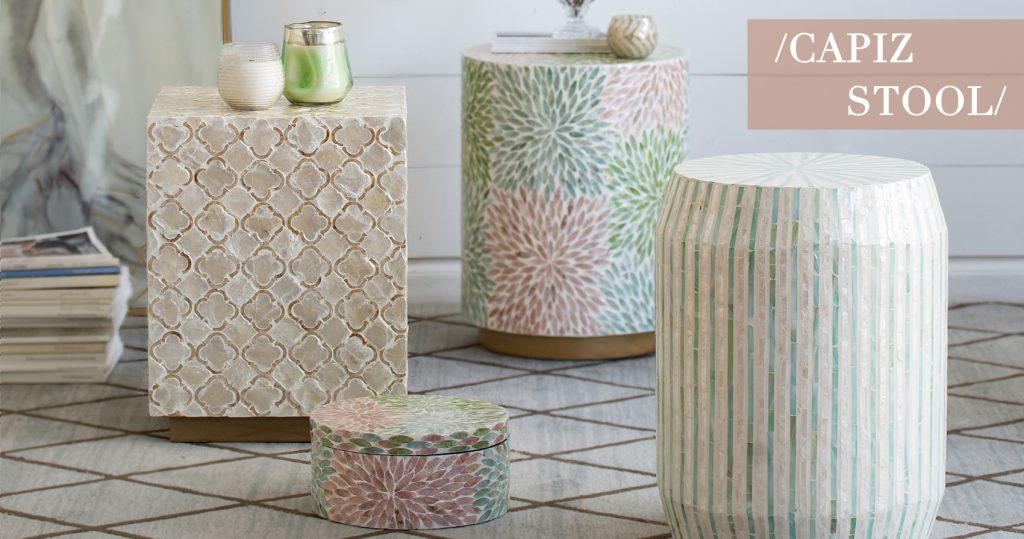 Capiz Stool
